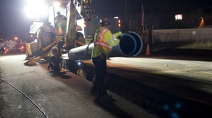 Night work on Agoura Road