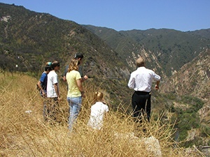 Students Overlooking Rindge Dam