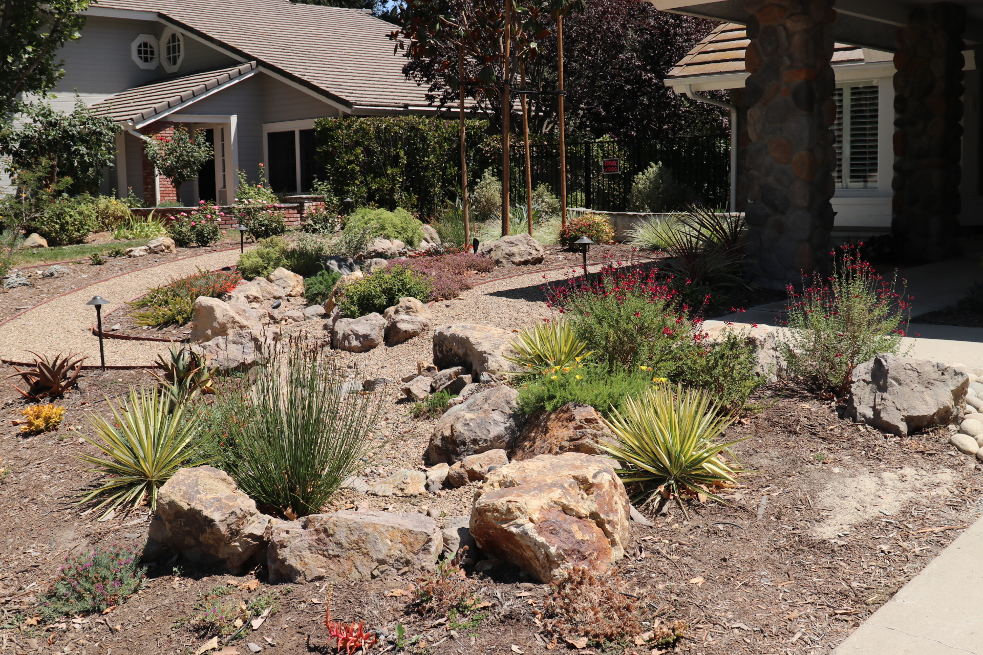 Front yard of Greenovation Landscape Transformation Winners, Per and Lori Hultin