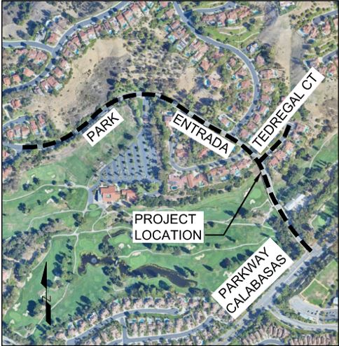 Park Entrada Pipeline Replacement Location