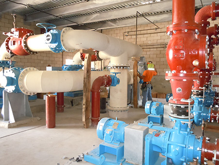 Pump Station Building - interior