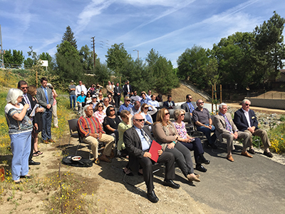 Community leaders, residents, staff and contractors came to mark the completion of the project.