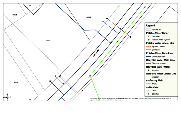 Plan sample with legend